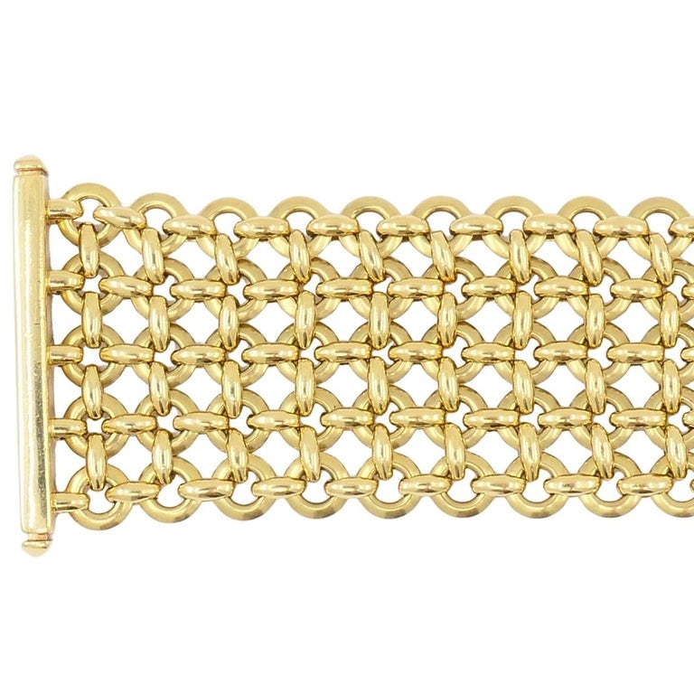 Cartier Penelope Bracelet Double C 18k Gold Diamond Link Bracelet - 6