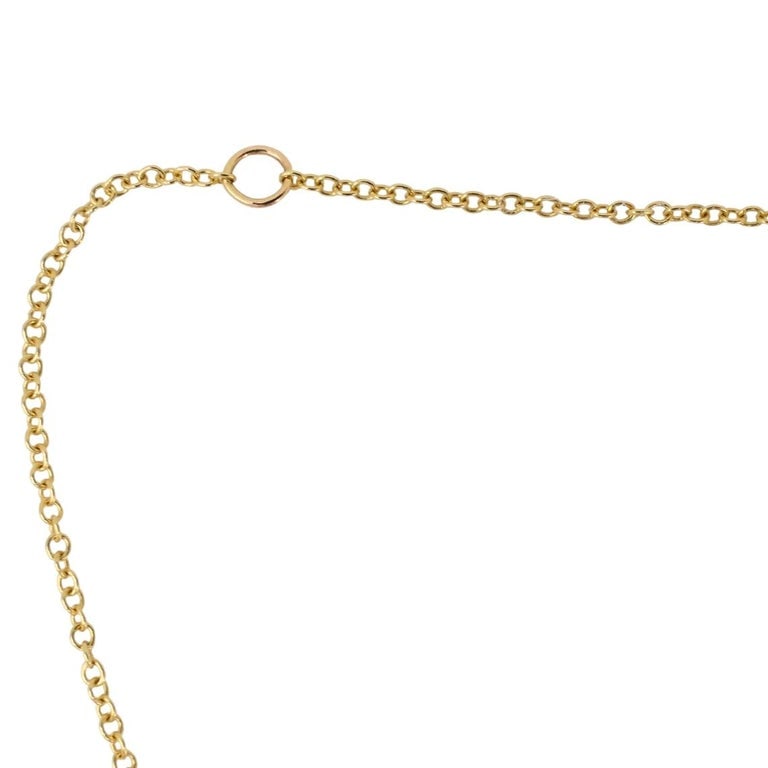 Tiffany & Co. Charm Pendant Necklace 18k Gold Diamond Ampersand Original Box - 6