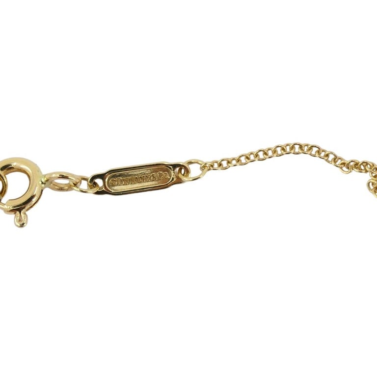 Tiffany & Co. Charm Pendant Necklace 18k Gold Diamond Ampersand Original Box - 8