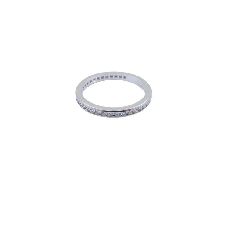 Vintage Tiffany & Co. Diamond Eternity Band Platinum Size 6 - 6