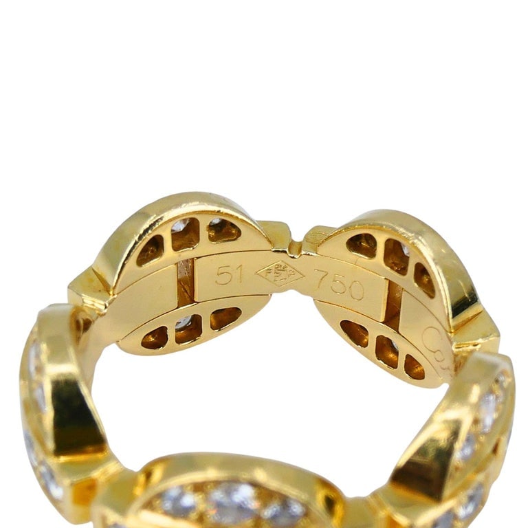 Cartier Himalia 18k Gold Diamond Band Ring - 10