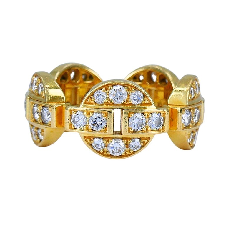 Cartier Himalia 18k Gold Diamond Band Ring - 3