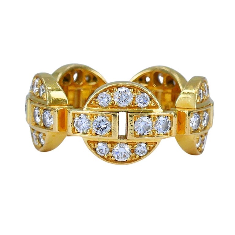Cartier Himalia 18k Gold Diamond Band Ring - 4