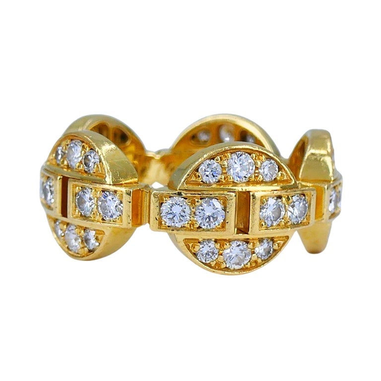 Cartier Himalia 18k Gold Diamond Band Ring - 7