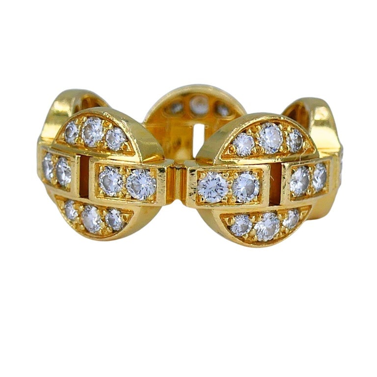 Cartier Himalia 18k Gold Diamond Band Ring - 8