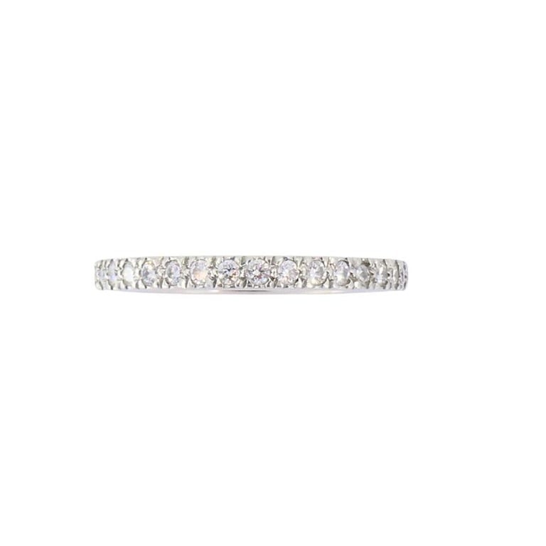 Vintage Tiffany & Co. Diamond Band Platinum Size 5.5 (51) - 4