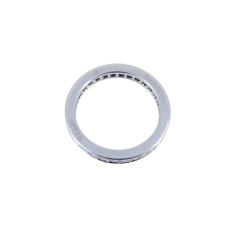 Vintage Cartier Diamond Band Platinum Size 4.5 (48) - 3