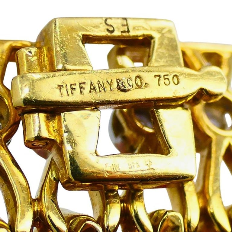 Vintage Tiffany & Co. Collar Necklace Gold Platinum Diamond Estate Jewelry - 4