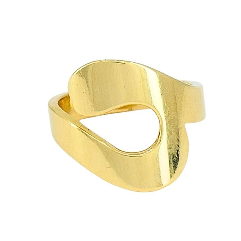 Cartier Paris 18k Gold Modernist Ring - 7