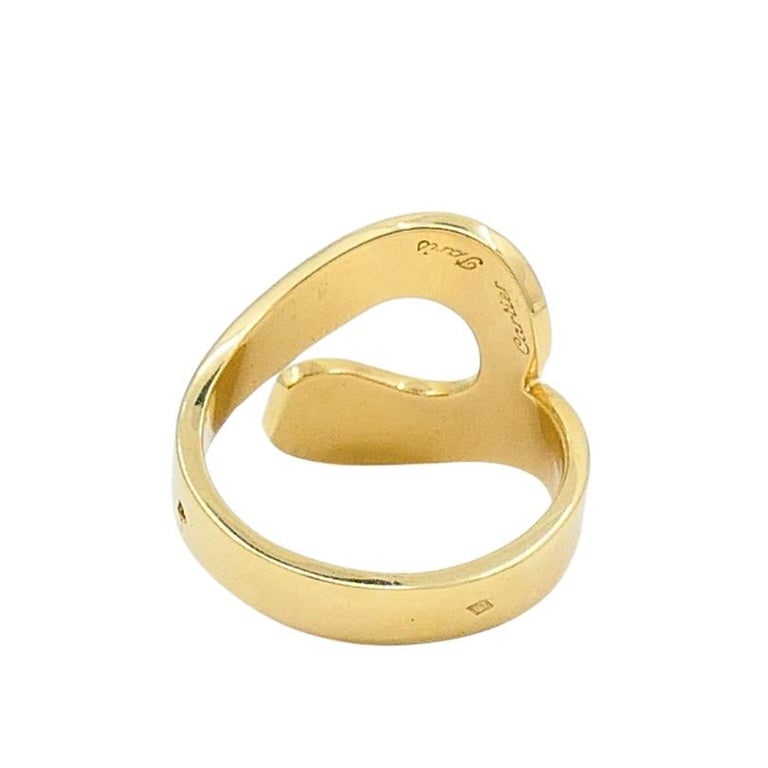 Cartier Paris 18k Gold Modernist Ring - 8