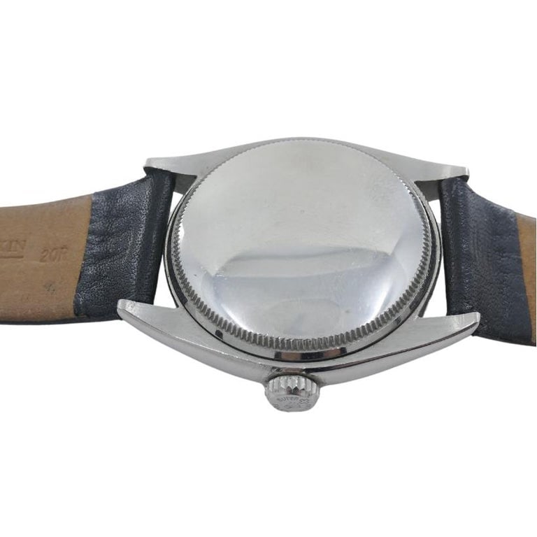 Vintage Rolex Oyster Perpetual 6084 Stainless Steel Wristwatch c. 1950s - 8