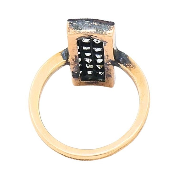 Victorian Revival Diamond Ring 14k Gold - 6