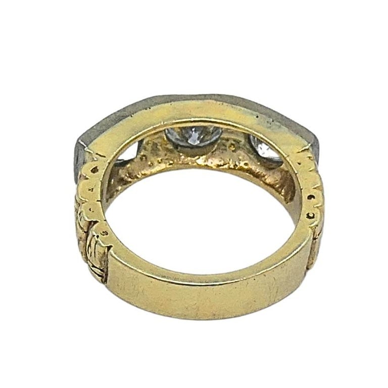 Vintage Three Stone Diamond Ring 14k Gold - 6
