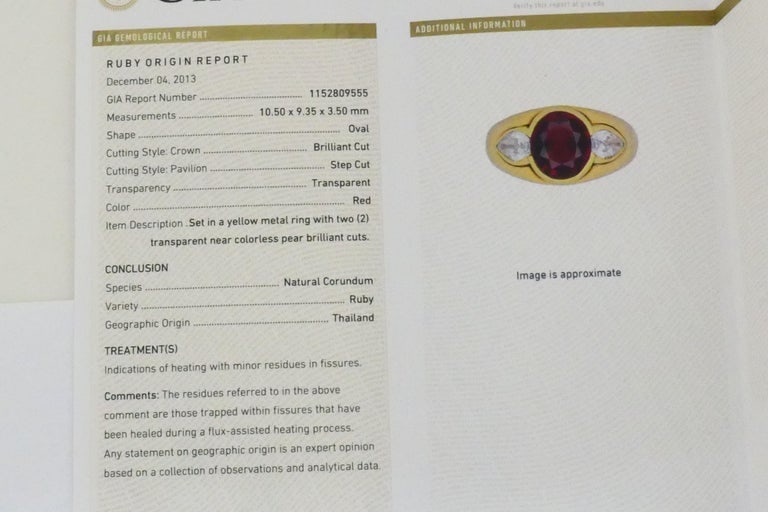 Bvlgari Bulgari Band Ring 18k Gold Cabochon Ruby Diamond AGL Certificate - 13