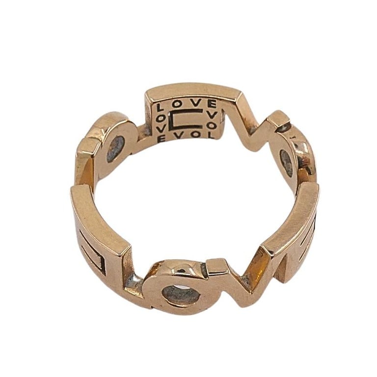 14k Gold Vintage LOVE Ring - 3