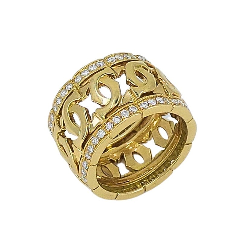 Cartier Entrelaces C de Cartier Diamond Ring Wide Band - 4