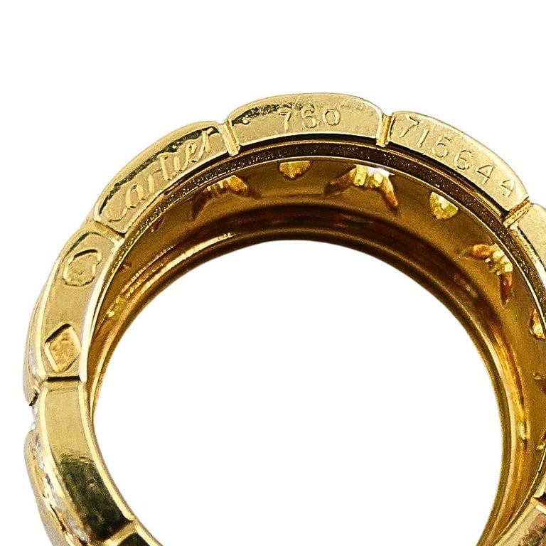 Cartier Entrelaces C de Cartier Diamond Ring Wide Band - 8