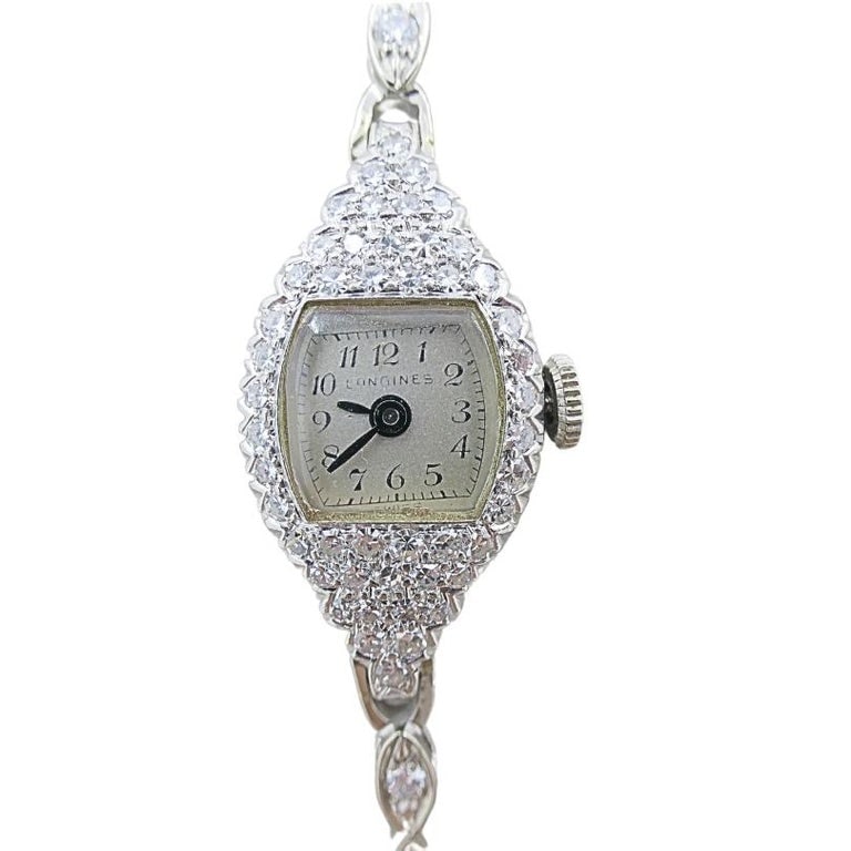 Longines Watch Art Deco Platinum Ladies Watch - 10