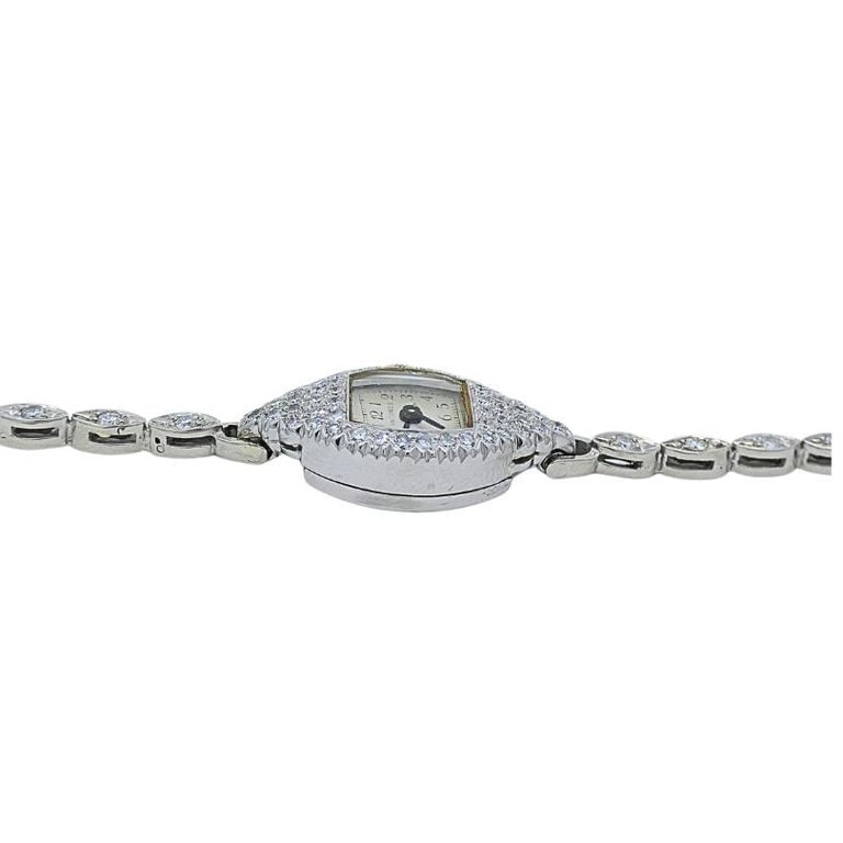 Longines Watch Art Deco Platinum Ladies Watch - 8