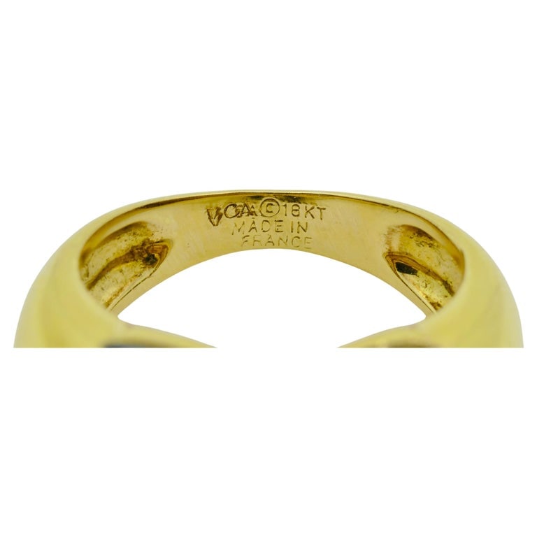 Van Cleef & Arpels Onyx Ring Diamond Papillon Ring - 9
