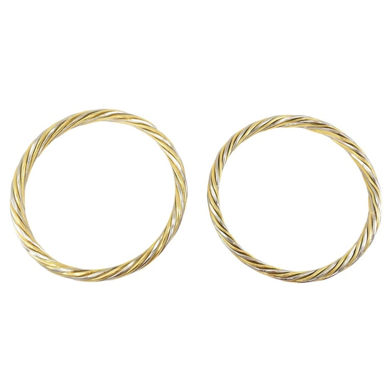 Vintage Van Cleef & Arpels Two-Tone Gold Pair of Bangles - 2
