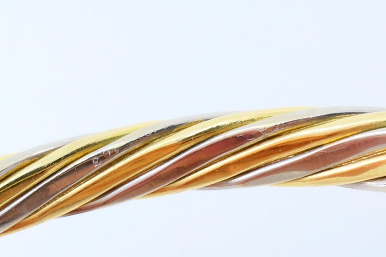 Vintage Van Cleef & Arpels Two-Tone Gold Pair of Bangles - 8