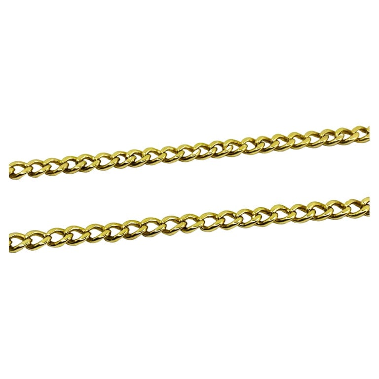 14k Gold Anchor Pendant Rope Design Chain Necklace - 6