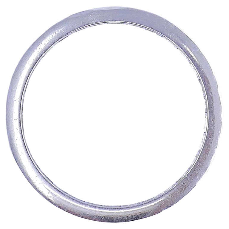 Art Deco Ring Eternity Band Platinum Diamond Estate Jewelry - 3