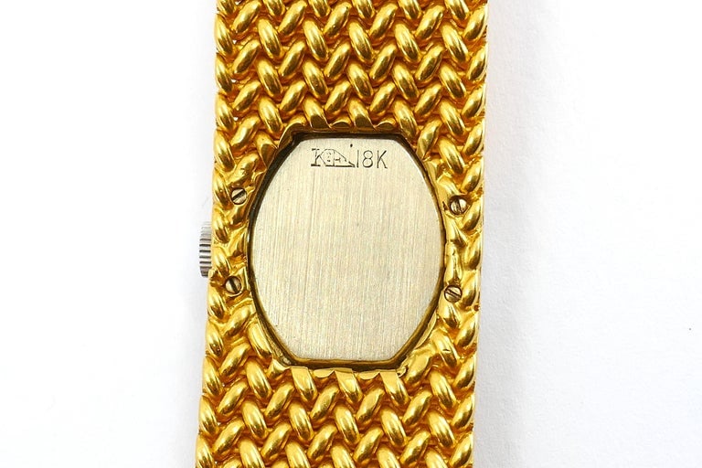 Vintage Cartier 18k Gold Diamond Braided Watch - 14