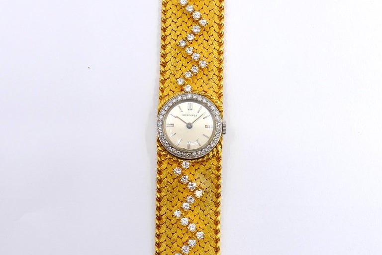Vintage Cartier 18k Gold Diamond Braided Watch - 4