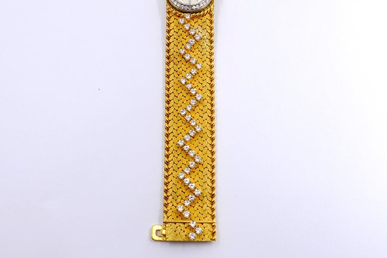 Vintage Cartier 18k Gold Diamond Braided Watch - 6