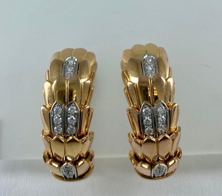 Vintage Roberto Coin Hoop Earrings - 2