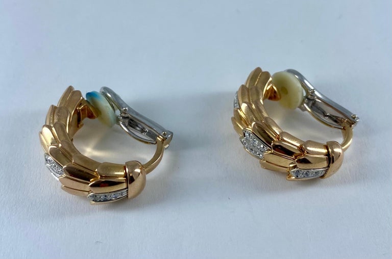 Vintage Roberto Coin Hoop Earrings - 3