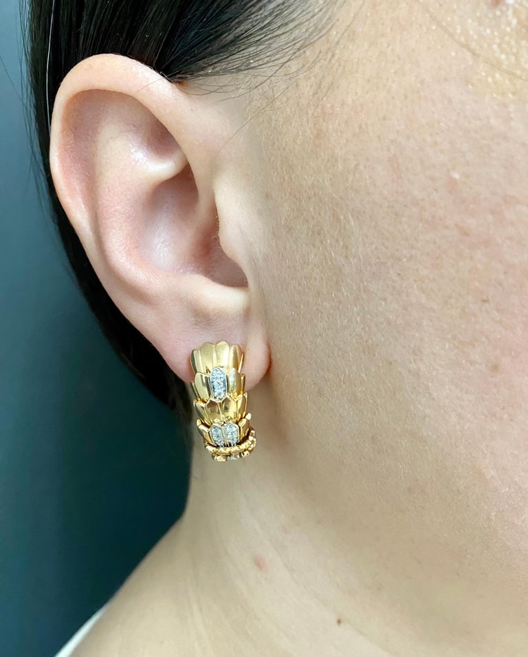 Vintage Roberto Coin Hoop Earrings - 8