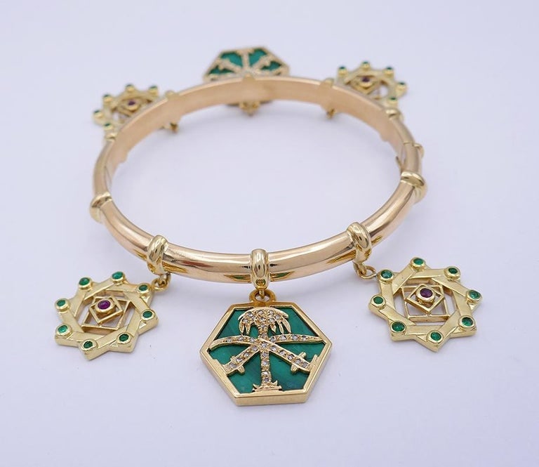 Vintage Cartier Charm Bracelet 18k Gold French Estate Jewelry - 3