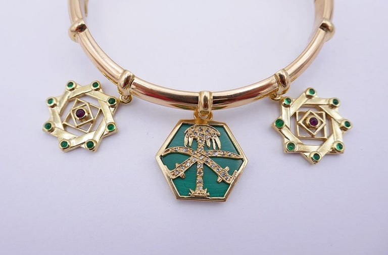 Vintage Cartier Charm Bracelet 18k Gold French Estate Jewelry - 4