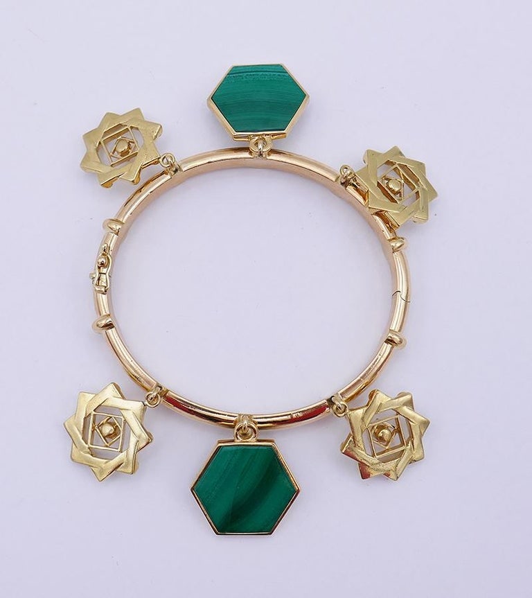 Vintage Cartier Charm Bracelet 18k Gold French Estate Jewelry - 6
