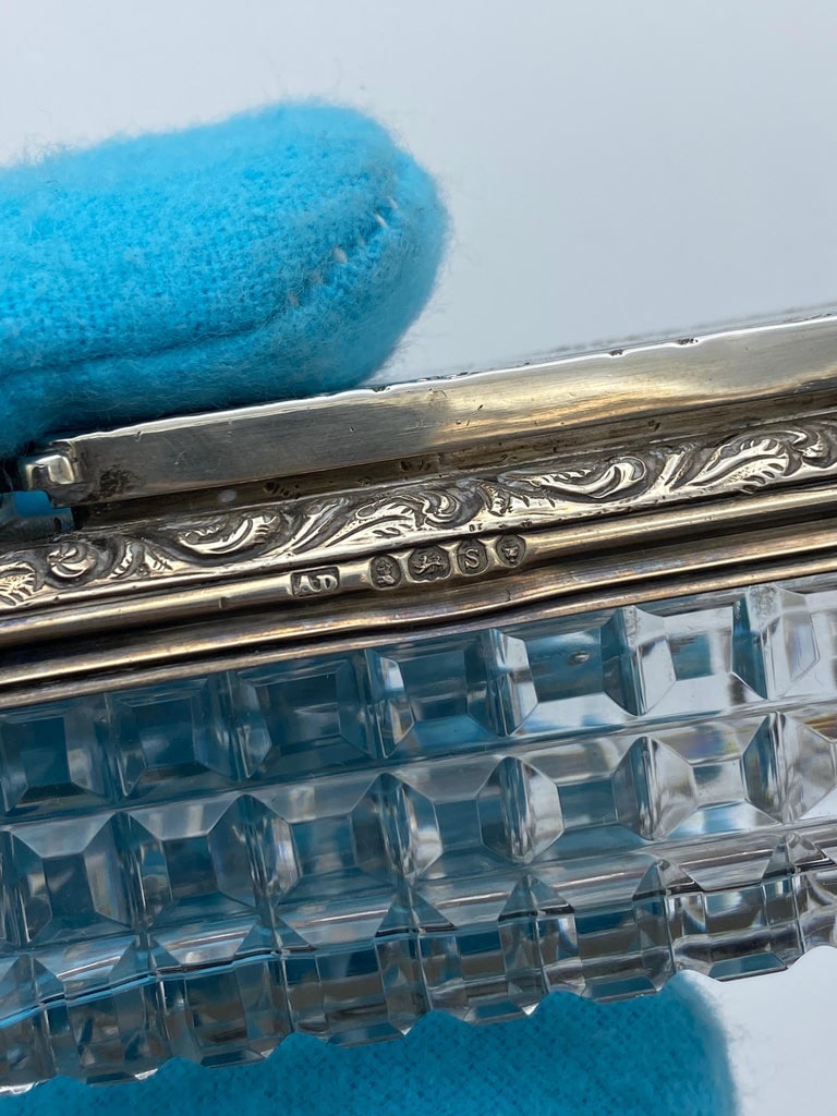 Art Deco Tiffany & Co Sterling Silver and Crystal Vanity Set - 14