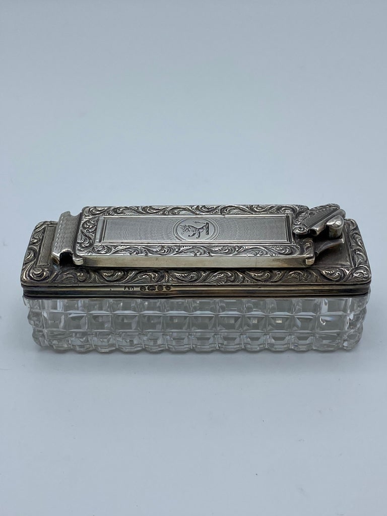 Art Deco Tiffany & Co Sterling Silver and Crystal Vanity Set - 15