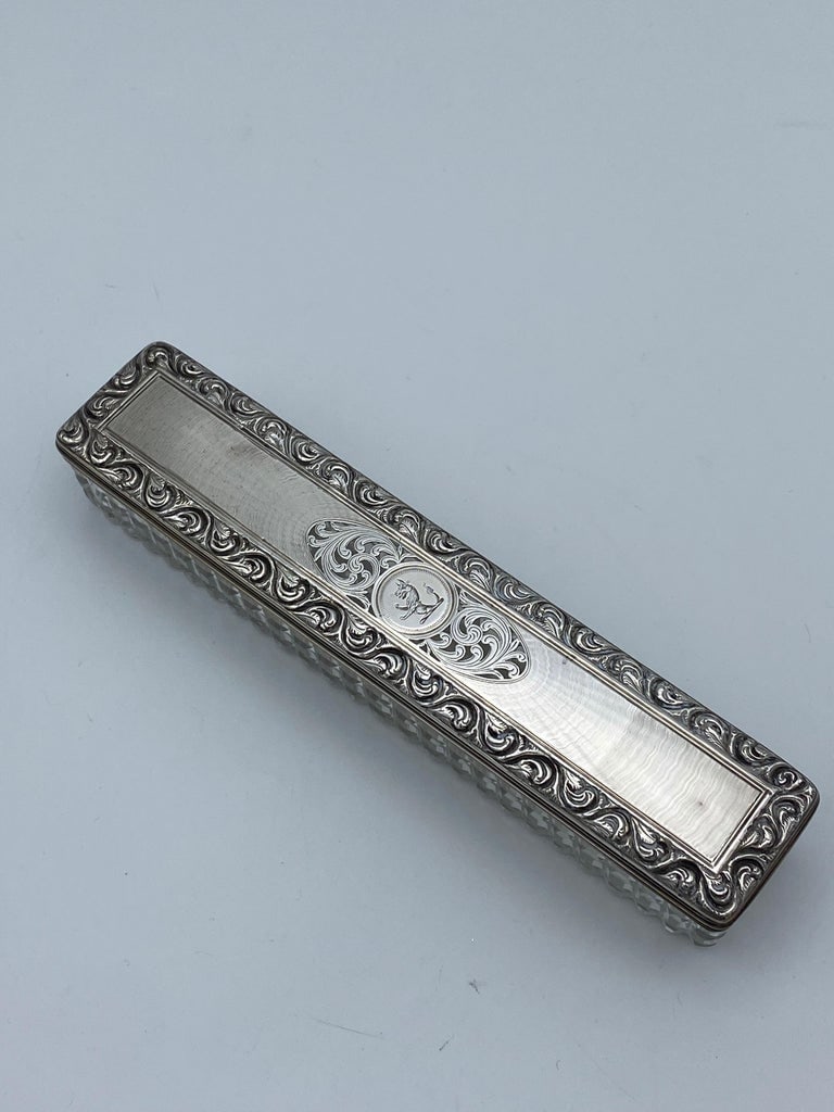 Art Deco Tiffany & Co Sterling Silver and Crystal Vanity Set - 17
