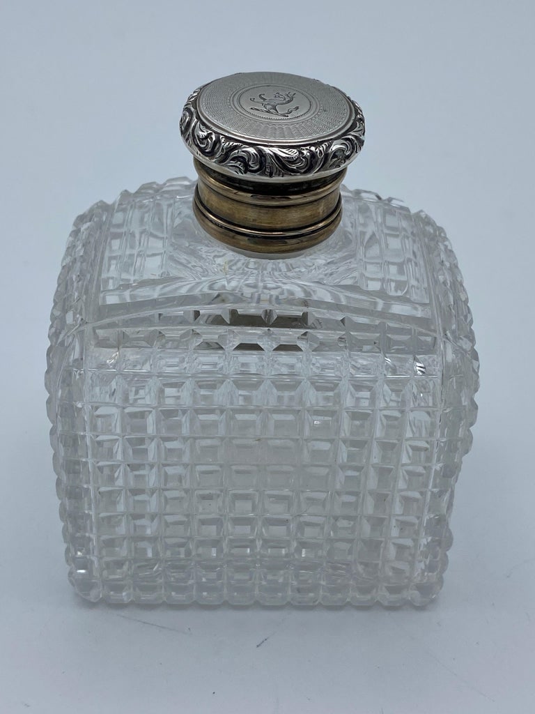 Art Deco Tiffany & Co Sterling Silver and Crystal Vanity Set - 5