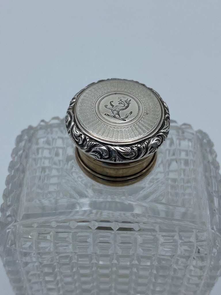 Art Deco Tiffany & Co Sterling Silver and Crystal Vanity Set - 6