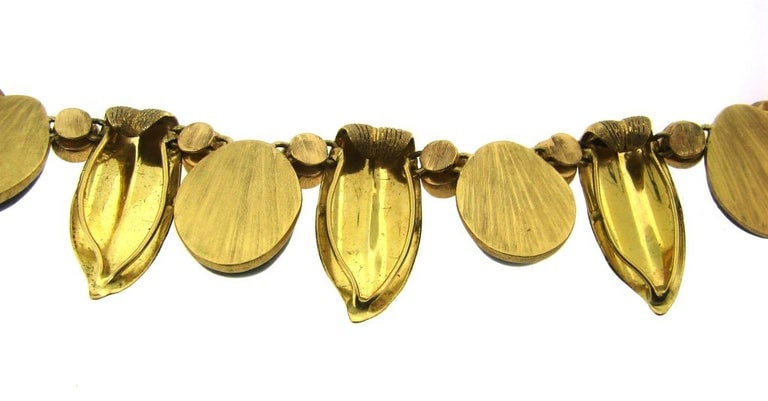 Buccellati Vintage 18k Gold Necklace Earrings Set Diamond Tourmaline - 9
