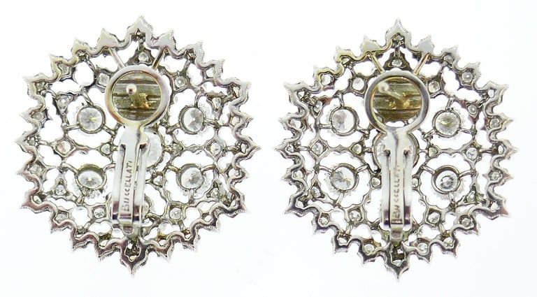 Buccellati Diamond White Gold Earrings - 4