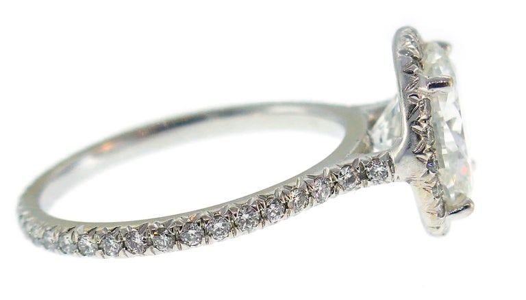 3.01 Carat Diamond G SI1 GIA White Gold Ring - 4