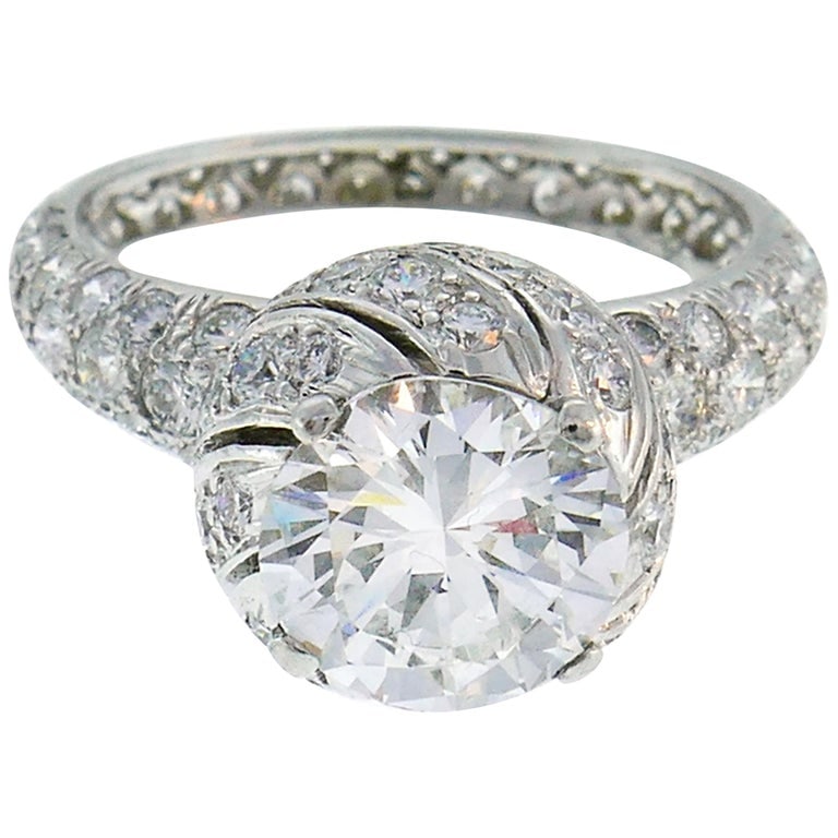 Tiffany & Co. Schlumberger Diamond Platinum Buds Ring 1.63-carat E VS2 GIA: Title: Tiffany & Co. Schlumberger Diamond Platinum Buds Ring 1.63-carat E VS2 GIA Description: Timeless and elegant ring created by Jean Schlumberger for Tiffany & Co. inspired by the intricate