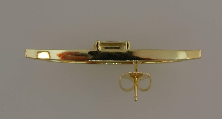Fancy Yellow Diamond Gold Earrings - 4