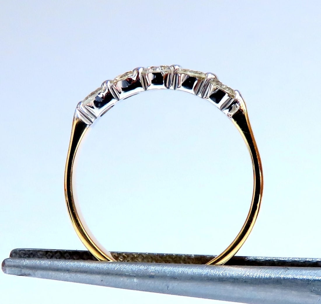 GIA Certified .51ct Natural Round Diamond solitaire ring E/I2 +Band 14kt gold - 3