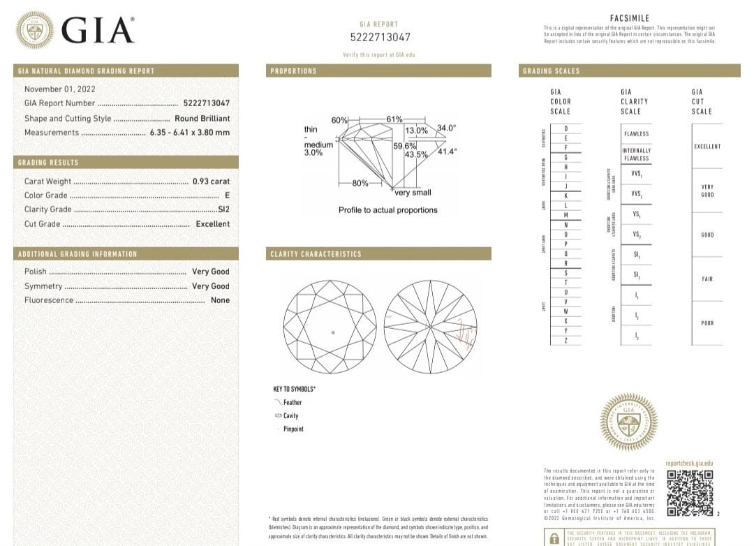 GIA Certified .93ct Natural Diamond Ring Mens Deco Prime 14kt - 2