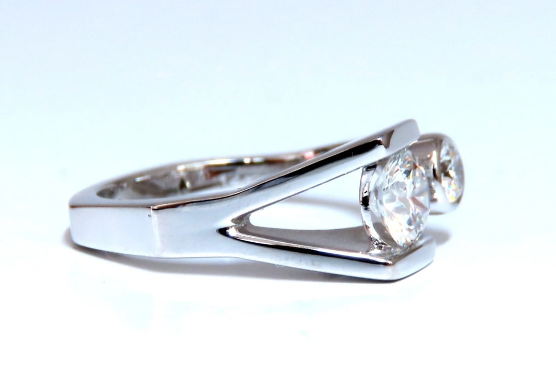 GIA Certified .93ct Natural Diamond Ring Mens Deco Prime 14kt - 5